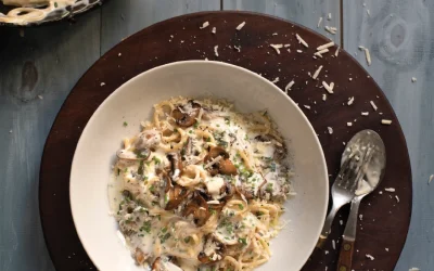 PASTA CON CHAMPIÑONES