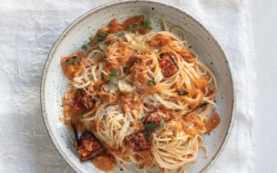PASTA CON TOMATES ASADOS